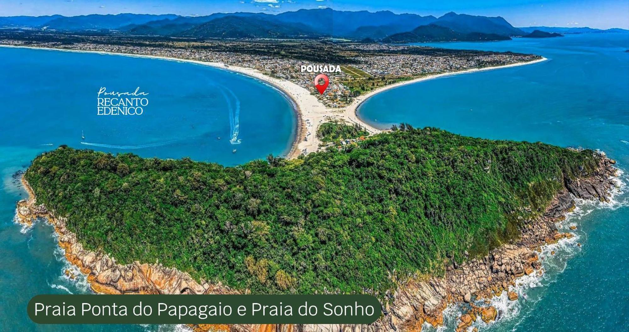 Pousada Recanto Edenico - A Beira Mar Da Praia Ponta Do Papagaio, Palhoca Sc Εξωτερικό φωτογραφία